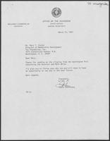 Letter from Tobin Armstrong to Mary T. Foster, March 10, 1981