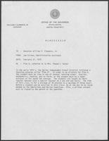 Letter Exchange between William P. Clements, Jr, Joe Kirven, Verna Thomas, February 9-21, 1979 