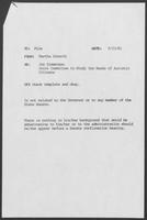 Memos from Martha Alworth and Patrick Oles, regarding Jan Zimmerman, September 23, 1981