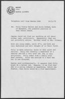 Memos by Martha Alworth regarding appointment of Polly Walton, October 11, 1979