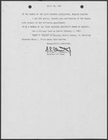 Appointment letter from William P. Clements to Senate of the 67th Legislature, April 30, 1981