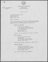 Appointment letter from William P. Clements, to Secretary of State, David Dean, March 17, 1982