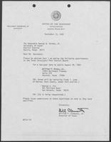 Appointment letter from William P. Clements to Secretary of State, David Dean, January 5 ,1983