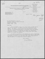 Letter from Dick Golden to Paul T. Wrotenbery, March 3, 1980
