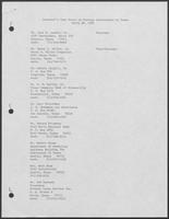 List of appointments to the Governor's Task Force on Foreign Investments in Texas, March 30, 1982