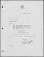Letters from William P. Clements to George W. Strake regarding appointments from September-December 1980