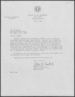 Letter exchange between Allen Clark and constituent Rex Rogers, July 2, 1979