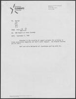 Memorandum from Rich Thomas to George Strake, Jim Francis, Pat Oles, Karl Rove, and B.D. Daniel regarding BBR Report on Texas Economy, September 2, 1982