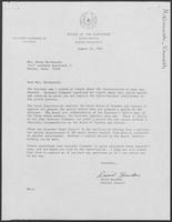 Letter from David Herndon to Helen Malinowski regarding parole for her son, August 23, 1982