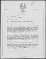 Memo from Johnny McCollum, to Dary Stone, June 30, 1980