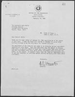 Letter from William P. Clements to Mark White, February 10, 1982