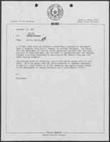 Memo from David A. Dean to William P. Clements regarding Outer Continental Shelf Oil Leases, August 28, 1981