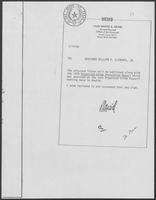 Memo from David A. Dean to William P. Clements, Jr., 14 January 1980