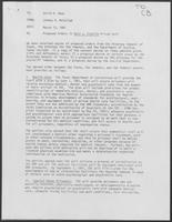 Memo from Johnny R. McCollum, to David A. Dean, regarding Proposed Orders in Ruiz v. Estelle Prison Suit, 13 March 1981
