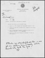 Correspondence between Representative Henry B. Gonzalez and Governor William P. Clements, Jr., regarding response to Ixtox I oil spill, August 14-September 24, 1979