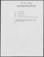 Memorandum from Dary Stone to Rita Clements regarding Talking Points for Regional Chairmen's Meeting, February 2, 1982