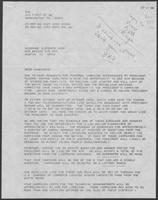 Letter from Ronald C. Kaufman to the Governor Clements Committee, September 27, 1982