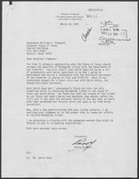 Letter from Perry R. Bass to William P. Clements, Jr., March 20, 1981