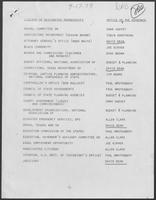 Liaison or Designated Memberships List, September 17, 1979