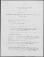 Report titled "Alternatives to Overcrowding at the Texas Department of Corrections," April 6, 1981