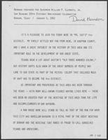 Remarks Prepared for Governor William P. Clements, Jr., Sam Rayburn 100th Birthday Anniversary Celebration, Bonham, Texas, January 6, 1982