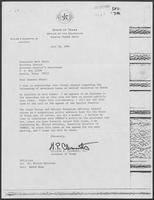 Letter from William P. Clements to Mark White, July 16, 1981, regarding severance tax increases 