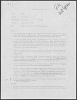 Memo from Mit Spears to William P. Clements, December 17, 1979