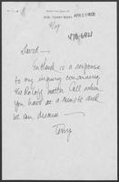 Letter from Marlin W. Johnston to the Honorable Terry Bray, April 19, 1979
