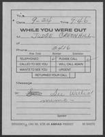 Memo from Willis Whatley, to David A. Dean, September 24, 1980