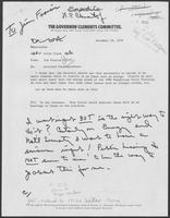 Memo from Jim Francis to Allen Clark regarding attached correspondence, December 12, 1979