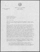 Letter to Attorney General Mark White from Governor William P. Clements, Jr.