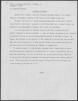 Press releases from Governor William P. Clements, Jr., regarding arrival of Shah of Iran Mohammad Reza Pahlavi at Lackland Air Force Base, December 3, 1979