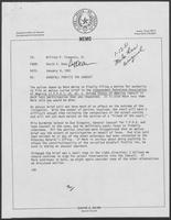 Memo from David A. Dean, to William P. Clements regarding Windfall Profit Tax Lawsuit, January 9, 1981