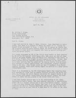 Letter from William P. Clements to Mr. William T. Archey, April 15, 1981
