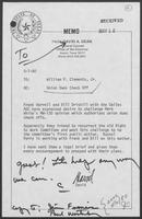 Memos from David A. Dean to William P. Clements regarding Union Dues Check Off, 1 May 1980 and 15 May 1980