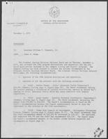 Memo from James B. Adams to William P. Clements, November 2, 1979