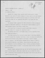 Press Release from the office of Governor William P. Clements regarding banning shipments from Todd Shipyards until they comply with license terms, January 7, 1980