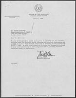 Letters from David A. Dean and Governor William P. Clements, Jr. regarding implementation of health planning activities, April 4-8, 1980