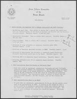 State Affairs Committee of the Texas Senate: Agenda