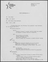 Memo from B.D. Daniel to Dary Stone regarding Mark White Issue Contrasts, June 1, 1982