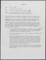 Memo from Jim Kester to David Dean regarding draft recommendations of the Special Committee on Delivery of Human Services in Texas, April 29, 1980