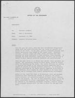 Memo from Paul T. Wrotenbery to William P. Clements regarding Juvenile Probation Issue, September 17, 1980