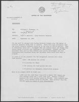 Memorandum from Jarvis E. Miller to Governor P. Clements, Jr., September 24, 1982
