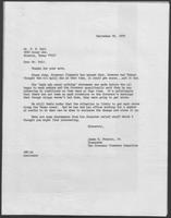 Correspondence between Rita Clements, James B. Francis and Mr. F.W. Pell, September 11-25, 1979