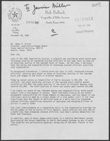 Letter from Bob Bullock to James P. Oliver, November 18, 1982