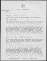 Memo from Paul T. Wrotenbery and David Herndon to William P. Clements regarding Revising Proposed Constitutional Amendment on State Welfare Ceiling, May 21, 1982