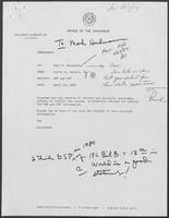 Memo from Leslie A. Geballe to Paul T. Wrotenbery regarding GNP and GSP, April 16, 1982