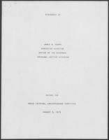 Statement of James B. Adams Before the House Criminal Jurisprudence Committee, August 3, 1979