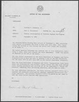 Memo from Paul T. Wrotenbery to William P. Clements regarding possible highway bid-rigging, September 4, 1981
