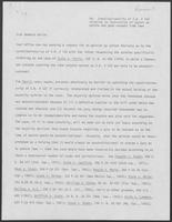 Draft letter to Mark White regarding Constitutionality of S.B. #122 relating to instruction of jurors on parole and good conduct time laws, undated